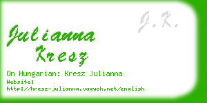 julianna kresz business card